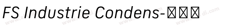 FS Industrie Condens字体转换 FS Industrie Condens字体转换